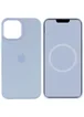 Чехол Silicone case (AAA) full with Magsafe and Animation для Apple iPhone 12 Pro Max (6.7") Голубой / Cloud Blue