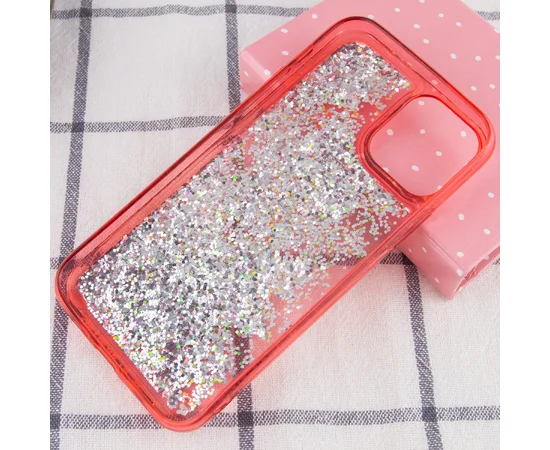 TPU+PC чехол Sparkle (glitter) для Apple iPhone 12 Pro Max (6.7") Красный