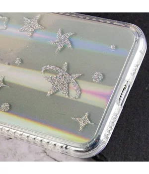 TPU+Glass чехол Aurora Space для Apple iPhone 12 Pro Max (6.7") Звезды