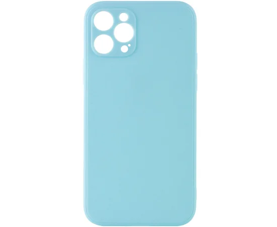 Силиконовый чехол Candy Full Camera для Apple iPhone 12 Pro Max (6.7") Бирюзовый / Turquoise