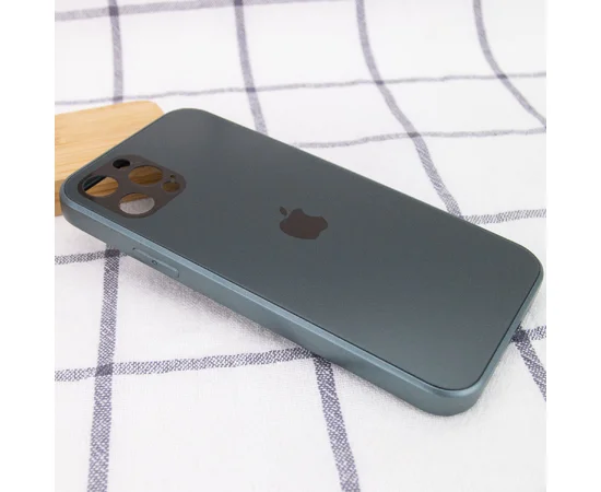 TPU+Glass чехол GLOSSY Logo Full camera для Apple iPhone 12 Pro Max (6.7") Зеленый