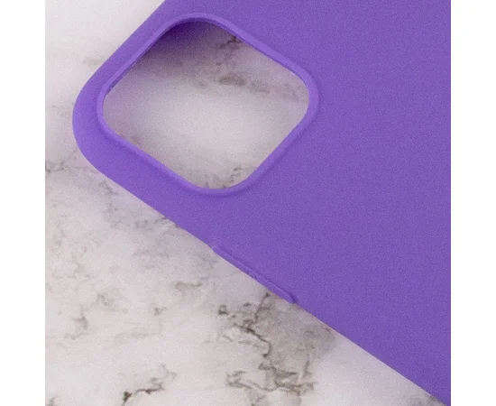 Силиконовый чехол Candy для Apple iPhone 12 Pro Max (6.7") Сиреневый