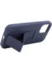 Чехол Silicone Case Hand Holder для Apple iPhone 12 Pro Max (6.7") Темно-синий / Midnight blue