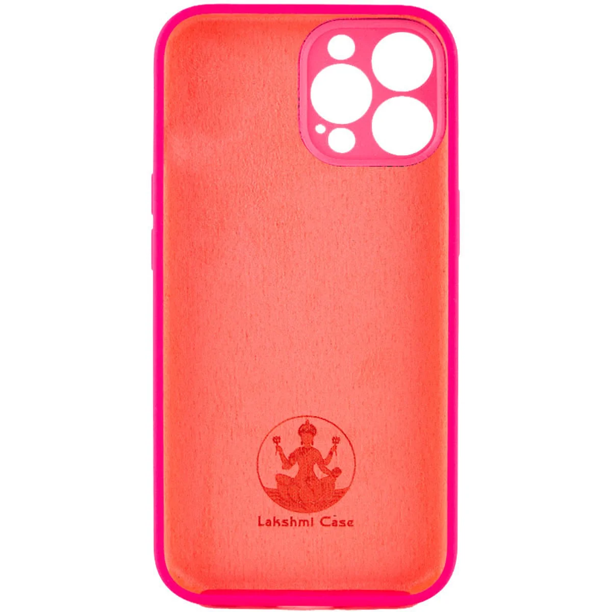 Чехол Silicone Case Lakshmi Square Full Camera для Apple iPhone 12 Pro Max (6.7") Розовый / Barbie pink
