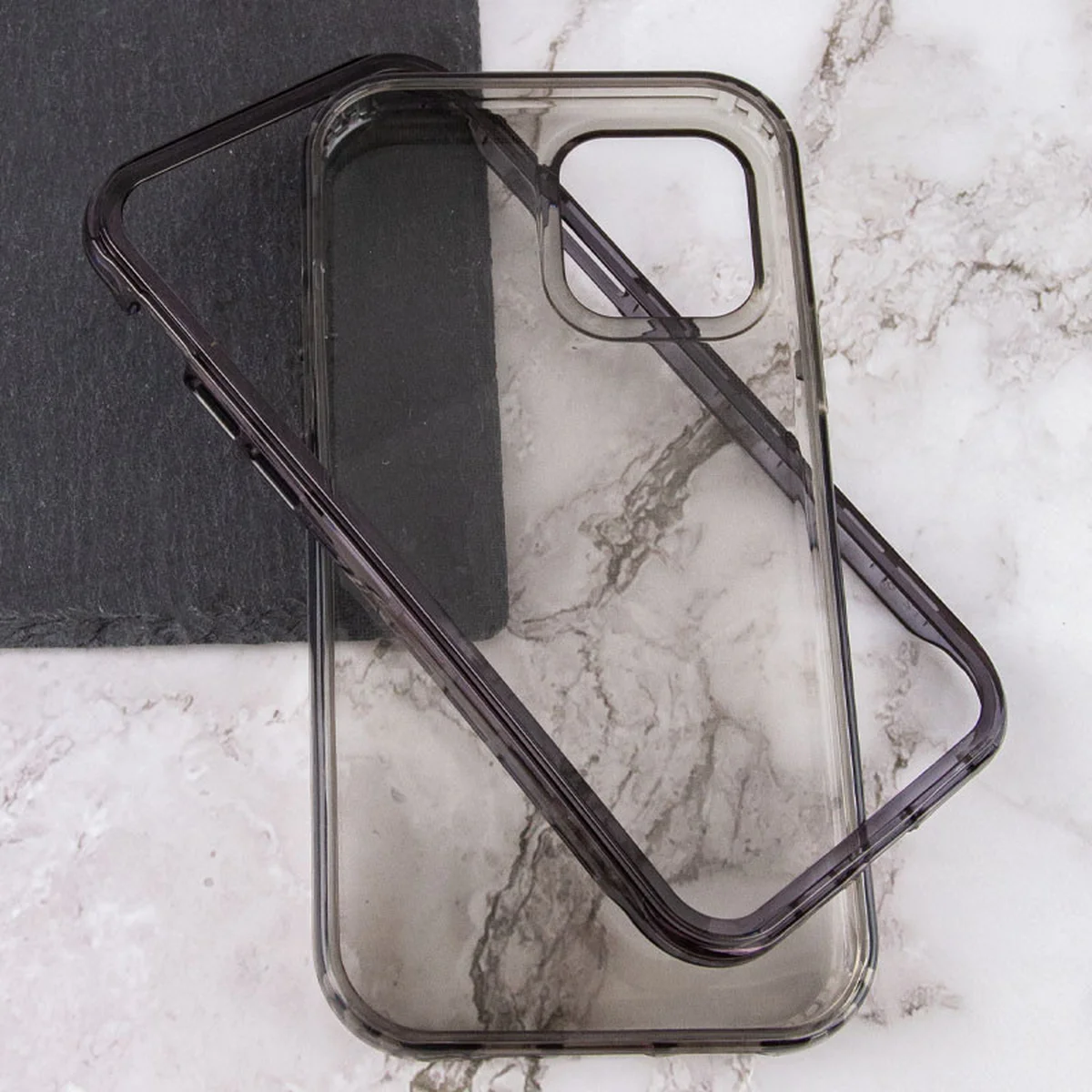 Чехол TPU+PC Full Body с защитой 360 для Apple iPhone 12 Pro Max (6.7") Черный