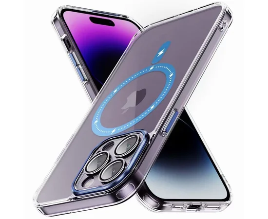 Чохол TPU+PC Colorful with MagSafe для Apple iPhone 12 Pro Max (6.7") Blue