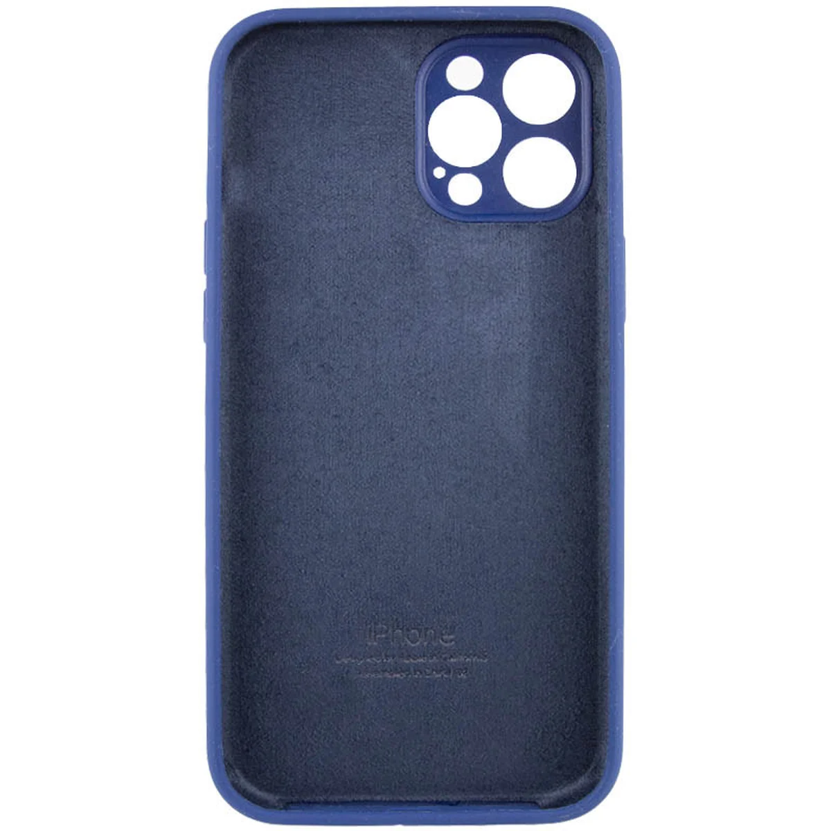 Чохол Silicone Case Full Camera Protective (AA) для Apple iPhone 12 Pro Max (6.7 ") Синій / Deep navy