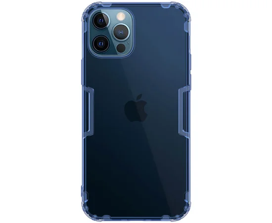 TPU чехол Nillkin Nature Series для Apple iPhone 12 Pro Max (6.7") Синий (прозрачный)
