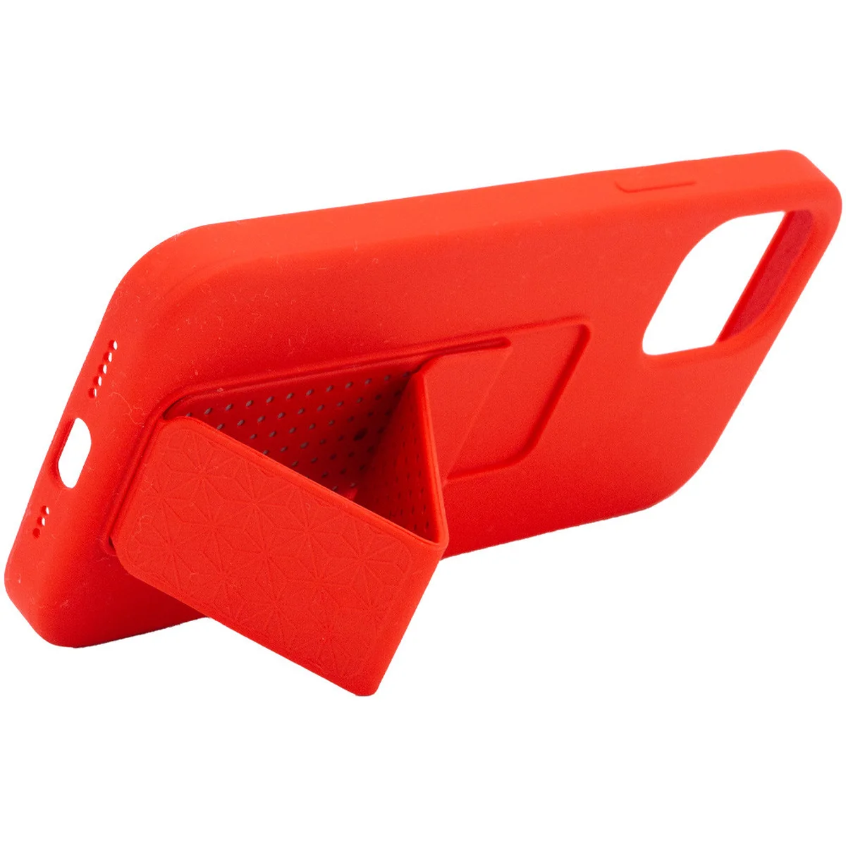 Чехол Silicone Case Hand Holder для Apple iPhone 12 Pro Max (6.7") Красный / Red