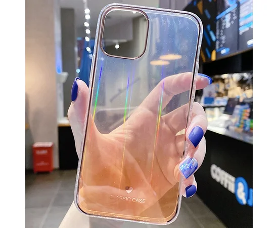 TPU+Glass чехол Aurora Classic для Apple iPhone 12 Pro Max (6.7") Оранжевый