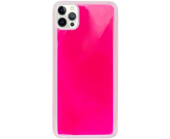 Неоновый чехол Neon Sand glow in the dark для Apple iPhone 12 Pro Max (6.7") Розовый