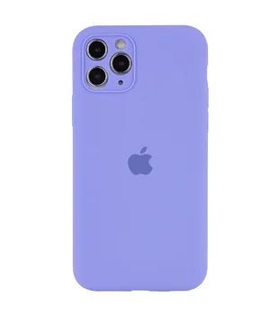 Чехол Silicone Case Full Camera Protective (AA) для Apple iPhone 12 Pro Max (6.7") Сиреневый / Dasheen