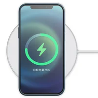 Кожаный чехол Leather Case (AAA) with MagSafe для Apple iPhone 12 Pro Max (6.7") Baltic Blue