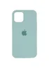 Чехол Silicone Case Full Protective (AA) для Apple iPhone 12 Pro Max (6.7") Бирюзовый / Beryl