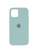 Чехол Silicone Case Full Protective (AA) для Apple iPhone 12 Pro Max (6.7") Бирюзовый / Beryl