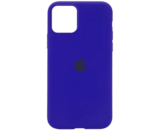 Чехол Silicone Case Full Protective (AA) для Apple iPhone 12 Pro Max (6.7") Синий / Shiny blue