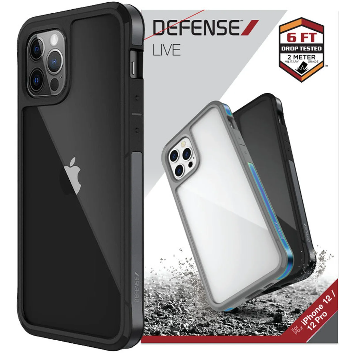 Чохол Defense Edge Series для Apple iPhone 12 Pro Max (6.7 ") Чорний / Black