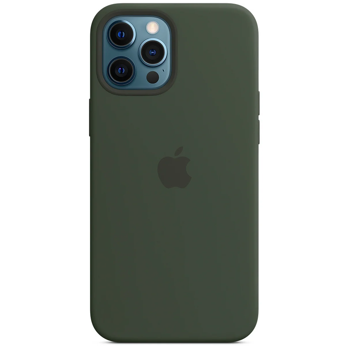 Чехол Silicone case (AAA) full with Magsafe and Animation для Apple iPhone 12 Pro Max (6.7") Зеленый / Cyprus Green