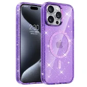 Чехол TPU Eclipse Sparkle (MagFit) для Apple iPhone 12 Pro Max (6.7") Purple