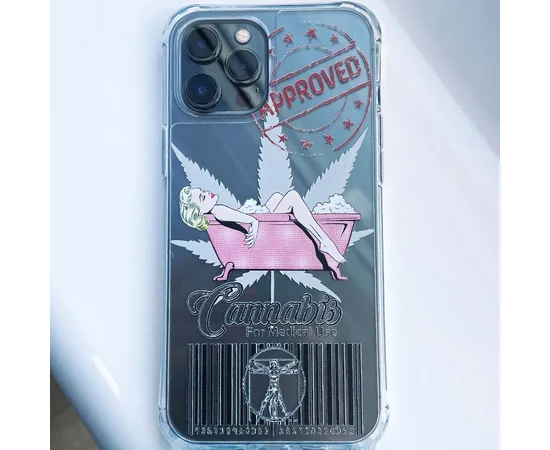 Чехол TPU Crossbody Street Style для Apple iPhone 12 Pro Max (6.7") Merlin / Сиреневый