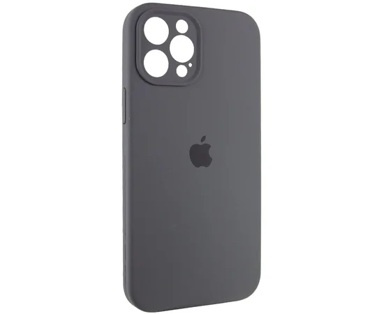 Чехол Silicone Case Full Camera Protective (AA) для Apple iPhone 12 Pro Max (6.7") Серый / Dark Gray
