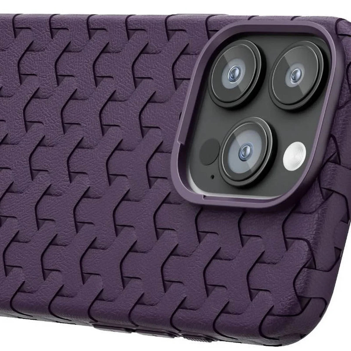 Чехол TPU Weaving для Apple iPhone 12 Pro Max (6.7") Purple