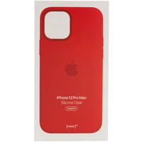 Чехол Silicone case (AAA) full with Magsafe and Animation для Apple iPhone 12 Pro Max (6.7") Красный / Red