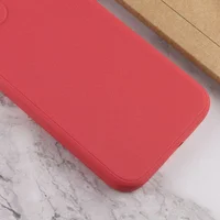 Силиконовый чехол Candy Full Camera для Apple iPhone 12 Pro Max (6.7") Красный / Camellia