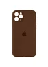 Чохол Silicone Case Full Camera Protective (AA) Apple iPhone 12 Pro Max (6.7") Коричневий / Brown