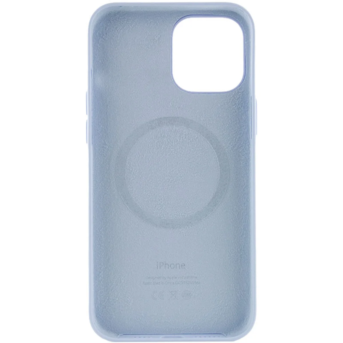 Чехол Silicone case (AAA) full with Magsafe and Animation для Apple iPhone 12 Pro Max (6.7") Голубой / Cloud Blue