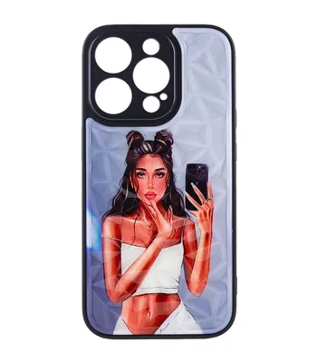 TPU+PC чохол Prisma Ladies для Apple iPhone 12 Pro Max (6.7") Black in White