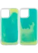 Неоновый чехол Neon Sand glow in the dark для Apple iPhone 12 Pro Max (6.7") Бирюзовый