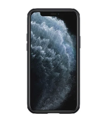 Карбоновая накладка Nillkin Camshield (шторка на камеру) для Apple iPhone 12 Pro Max (6.7") Черный / Black