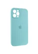 Чохол Silicone Case Full Camera Protective (AA) Apple iPhone 12 Pro Max (6.7") Бірюзовий / Marine Green