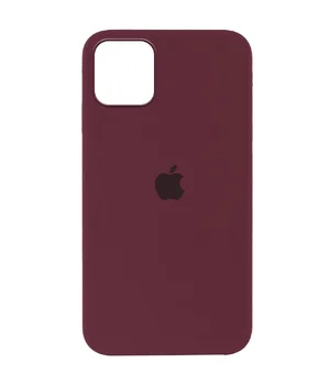 Чохол Silicone Case Full Protective (AA) для Apple iPhone 12 Pro Max (6.7 ") Бордовий / Plum