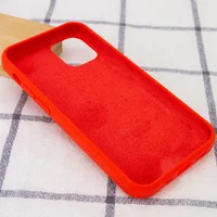 Чехол Silicone Case Full Protective (AA) для Apple iPhone 12 Pro Max (6.7") Красный / Red