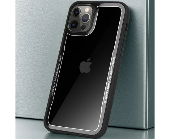 TPU+PC чехол G-Case Shock Crystal для Apple iPhone 12 Pro Max (6.7") Черный