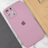 Чехол Silicone Case Full Camera Protective (AA) для Apple iPhone 12 Pro Max (6.7") Лиловый / Lilac Pride