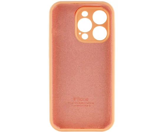 Чохол Silicone Case Full Camera Protective (AA) Apple iPhone 12 Pro Max (6.7") Помаранчевий / Cantaloupe