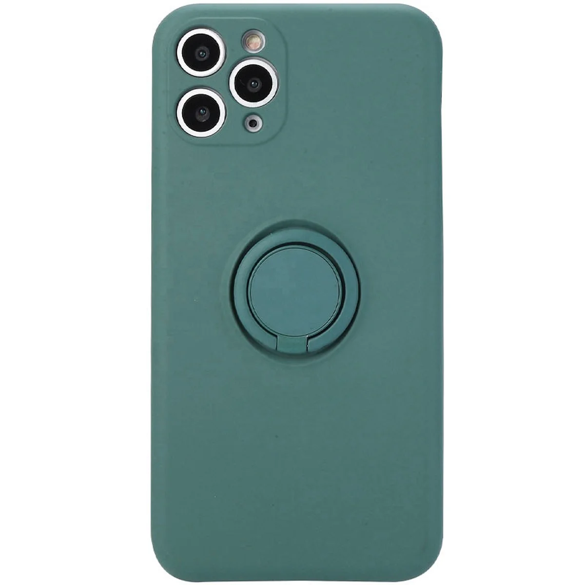 Чехол TPU Candy Ring Full Camera для Apple iPhone 12 Pro Max (6.7") Зеленый / Pine green
