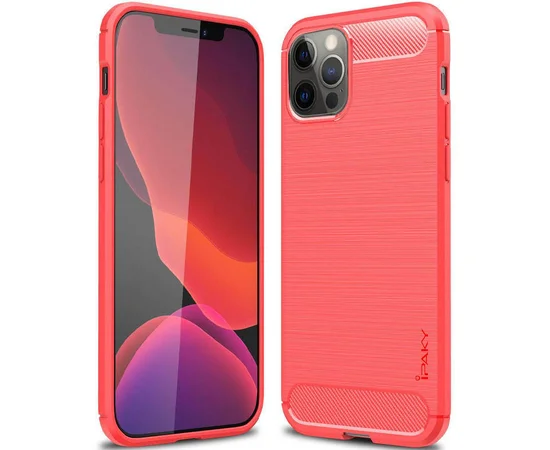 TPU чехол iPaky Slim Series для Apple iPhone 12 Pro Max (6.7") Красный