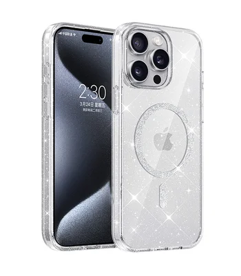 Чохол TPU Eclipse Sparkle (MagFit) для Apple iPhone 12 Pro Max (6.7") Clear