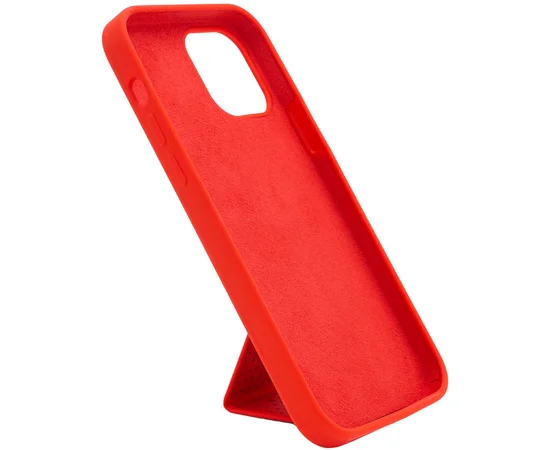 Чехол Silicone Case Hand Holder для Apple iPhone 12 Pro Max (6.7") Красный / Red