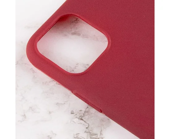 Силиконовый чехол Candy для Apple iPhone 12 Pro Max (6.7") Бордовый