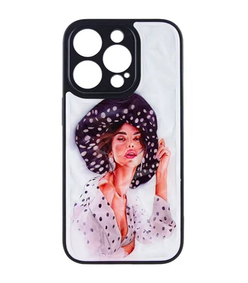 TPU+PC чехол Prisma Ladies для Apple iPhone 12 Pro Max (6.7") Girl in a hat
