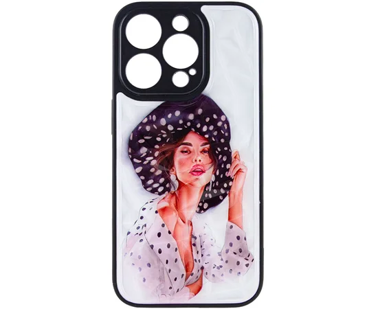 TPU+PC чехол Prisma Ladies для Apple iPhone 12 Pro Max (6.7") Girl in a hat