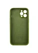 Чехол Silicone Case Full Camera Protective (AA) для Apple iPhone 12 Pro Max (6.7") Зеленый / Dark Olive
