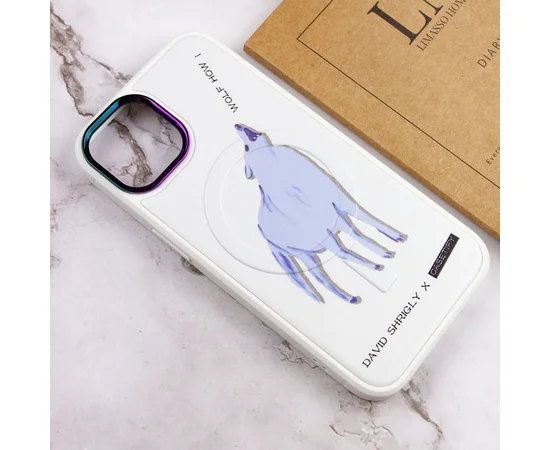 TPU+PC чехол Funny pictures with MagSafe для Apple iPhone 12 Pro Max (6.7") Wolf