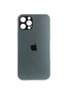 TPU+Glass чехол GLOSSY Logo Full camera для Apple iPhone 12 Pro Max (6.7") Зеленый