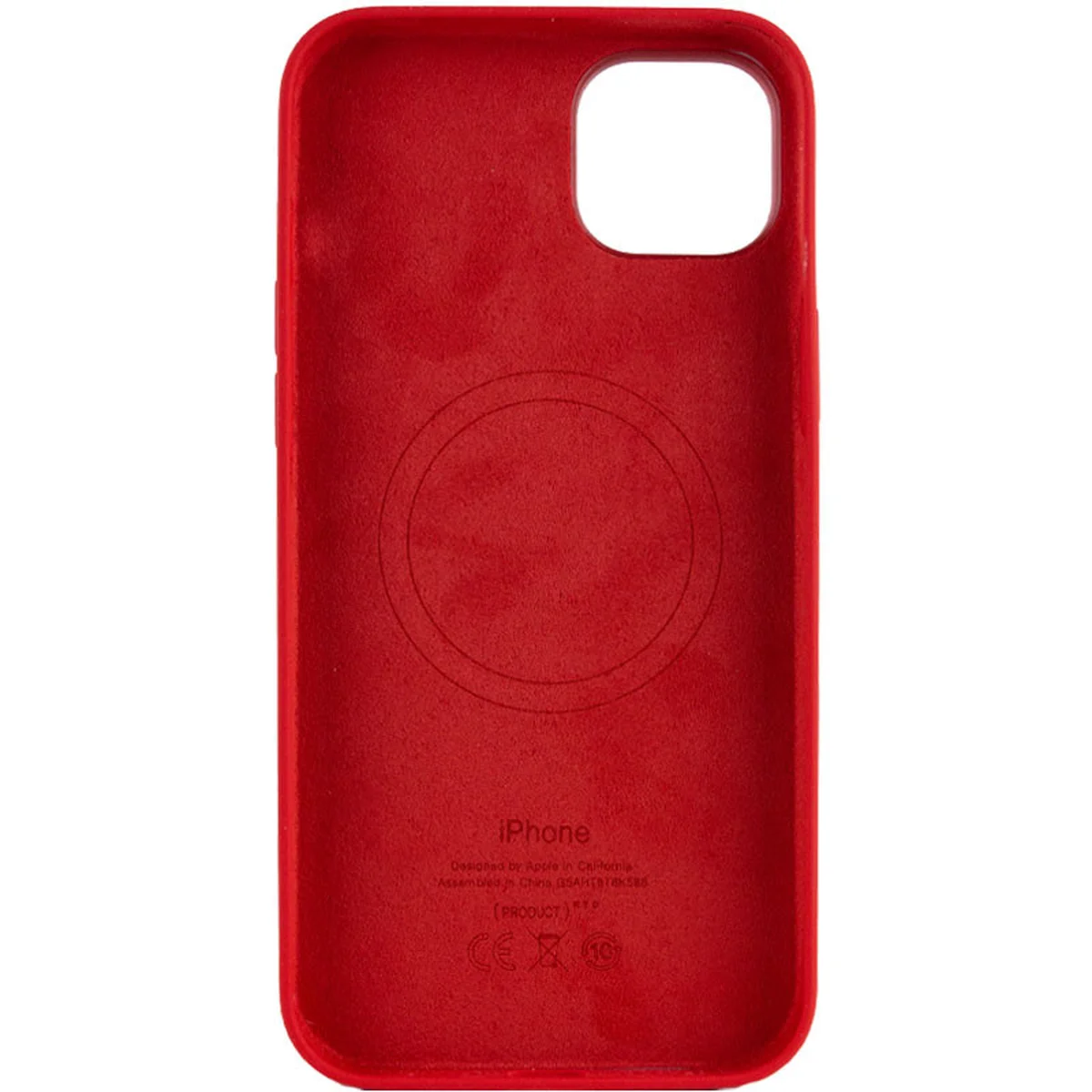 Чохол Silicone case (AAA) full with Magsafe для Apple iPhone 12 Pro Max (6.7 ") Червоний / Red